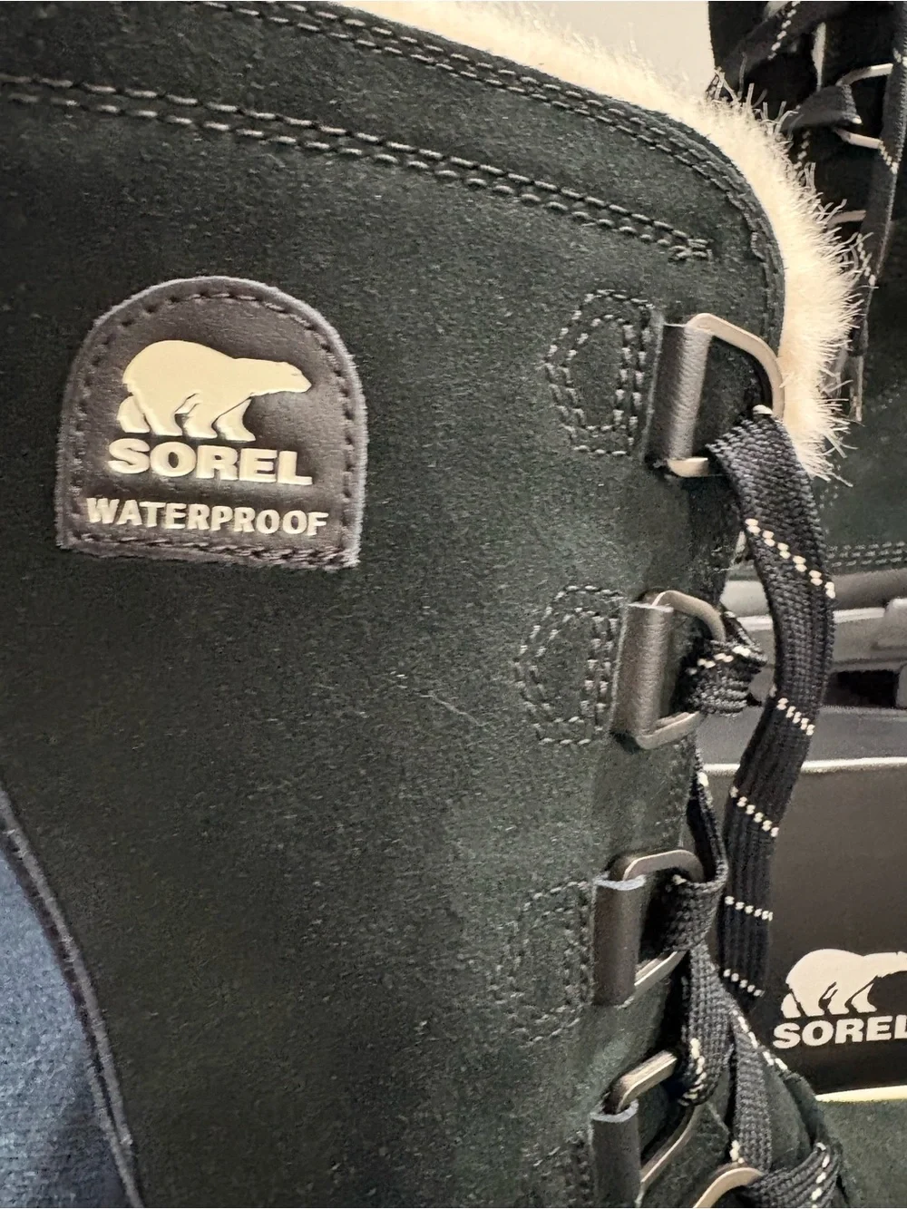 Sorel Tivoli IV Tall WP Womens Snow Winter Boot Waterproof Insulated Fur Black 6